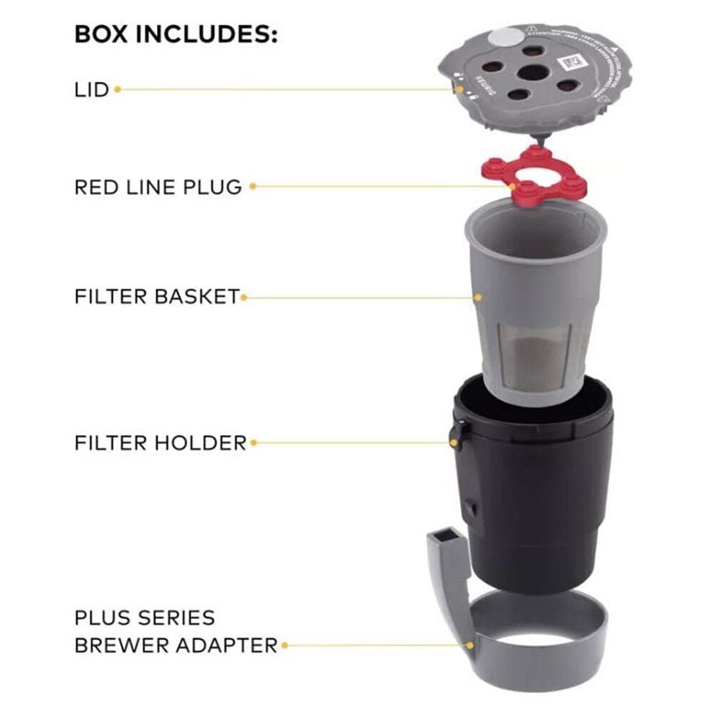 Reusable K-Cup coffee filter